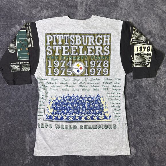 Steelers Dynasty Vintage Long Gone 1993 Long Sleeve Shirt Large NWT Graphic - Picture 10 of 16